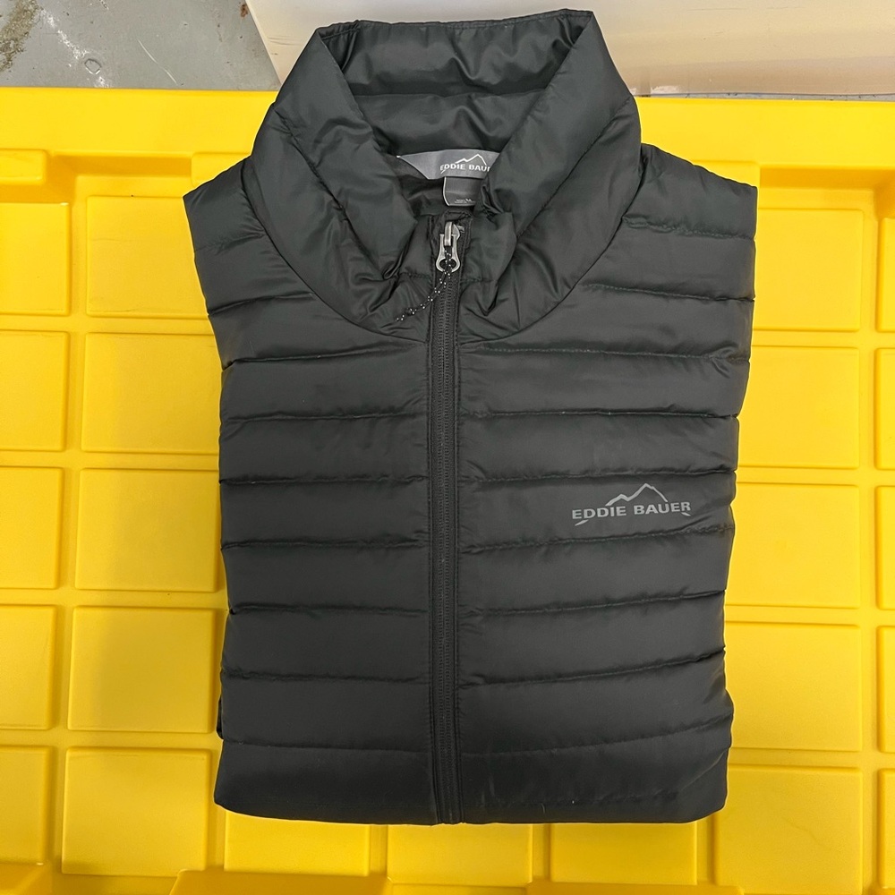 Eddie Bauer Quilted Black Vest